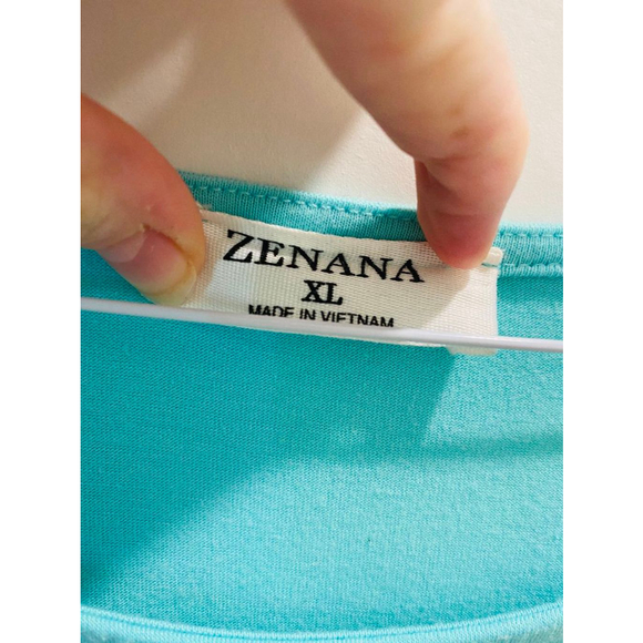 Zenana Women's Summer Casual Sleeveless Tiered Ruffle Tunic Peplum Tank Top XL - Picture 3 of 3